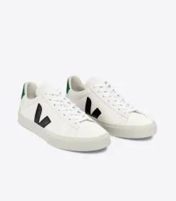 CAMPO LEATHER WHITE BLACK EMERAUDE<VEJA Flash Sale