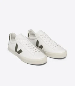 CAMPO LEATHER WHITE KAKI<VEJA Cheap