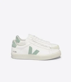 CAMPO LEATHER WHITE MATCHA<VEJA Cheap