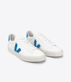 CAMPO LEATHER WHITE SWEDISH BLUE<VEJA Fashion