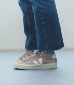 CAMPO NUBUCK BABE WHITE<VEJA Hot