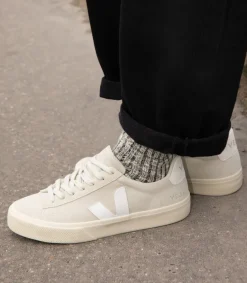 CAMPO SUEDE NATURAL WHITE<VEJA New