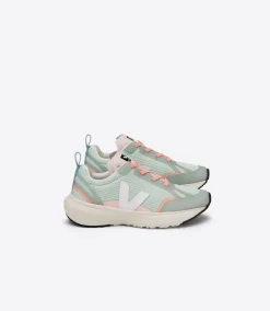 CANARY ELASTIC LACES ALVEOMESH MATCHA WHITE<VEJA Best