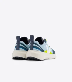 CANARY ELASTIC LACES ALVEOMESH STEEL WHITE<VEJA Best
