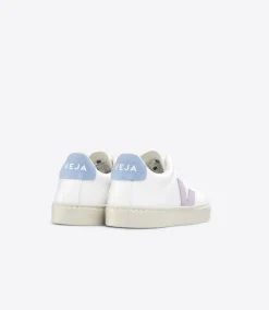 ESPLAR LACES LEATHER WHITE PARME STEEL<VEJA Flash Sale