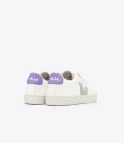 ESPLAR LACES LEATHER WHITE MATCHA LAVANDE<VEJA Shop