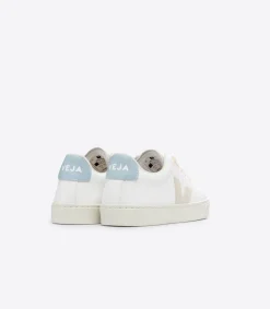 ESPLAR LACES LEATHER WHITE SABLE STEEL<VEJA Sale