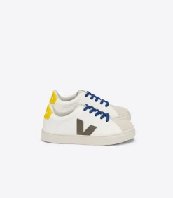 ESPLAR LACES LEATHER WHITE MOONROCK TONIC<VEJA New