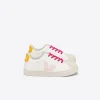ESPLAR LACES LEATHER WHITE PETALE OURO<VEJA Fashion