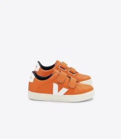 ESPLAR LEATHER PUMPKIN WHITE<VEJA New