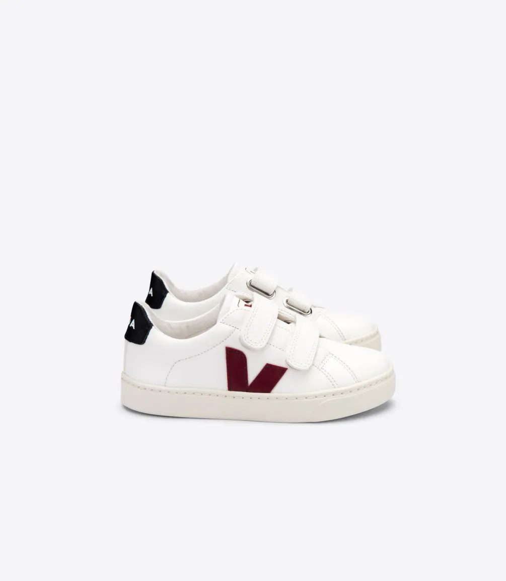 ESPLAR LEATHER WHITE MARSALA BLACK<VEJA Discount