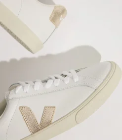 ESPLAR LEATHER WHITE PLATINE<VEJA Cheap