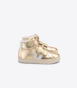 ESPLAR MID FURED LEATHER PLATINE WHITE<VEJA Shop