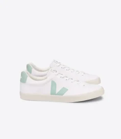 ESPLAR SE CANVAS WHITE MATCHA<VEJA Fashion
