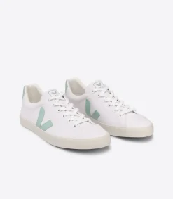 ESPLAR SE CANVAS WHITE MATCHA<VEJA Fashion