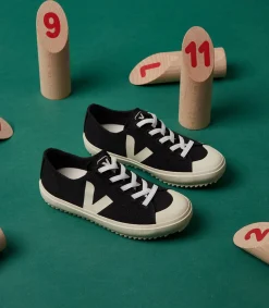 FLIP ELASTIC LACES CANVAS BLACK PIERRE<VEJA Hot