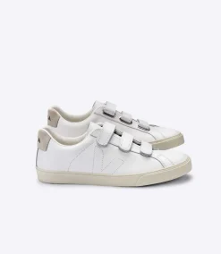 3-LOCK LEATHER WHITE<VEJA Sale
