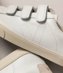 3-LOCK LEATHER WHITE<VEJA Sale