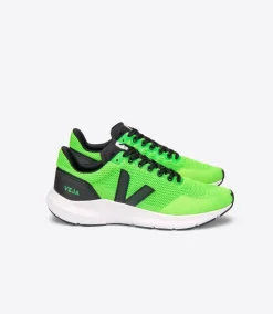 MARLIN V-KNIT VERT FLUO BLACK<VEJA Shop