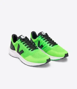 MARLIN V-KNIT VERT FLUO BLACK<VEJA Shop