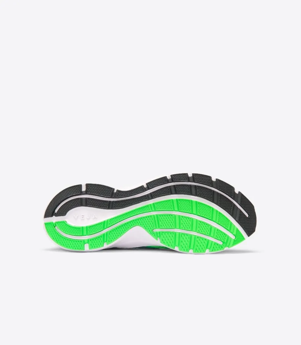 MARLIN V-KNIT VERT FLUO BLACK<VEJA Shop
