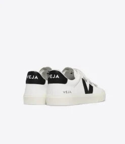 RECIFE LEATHER WHITE BLACK<VEJA Clearance