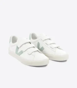 RECIFE LEATHER WHITE MATCHA<VEJA Clearance