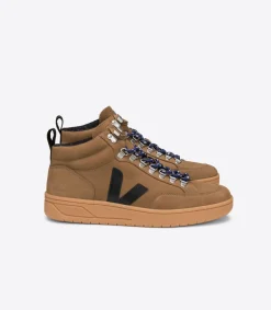 RORAIMA NUBUCK TENT BLACK<VEJA Clearance