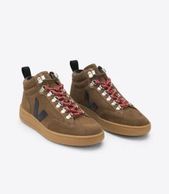 RORAIMA SUEDE BROWN BLACK NATURAL SOLE<VEJA Best Sale