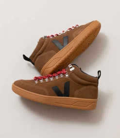 RORAIMA SUEDE BROWN BLACK NATURAL SOLE<VEJA Best Sale