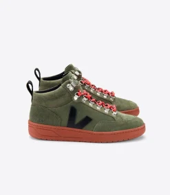 RORAIMA SUEDE OLIVE BLACK RUST SOLE<VEJA Flash Sale
