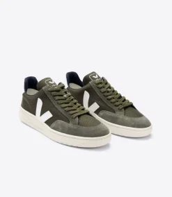 V-12 B-MESH OLIVE WHITE<VEJA Online