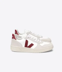 V-10 B-MESH WHITE NATURAL MARSALA<VEJA Discount
