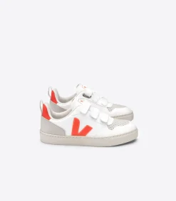 V-10 CWL WHITE ORANGE FLUO<VEJA Cheap