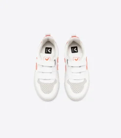 V-10 CWL WHITE ORANGE FLUO<VEJA Cheap