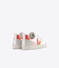 V-10 CWL WHITE ORANGE FLUO<VEJA Cheap