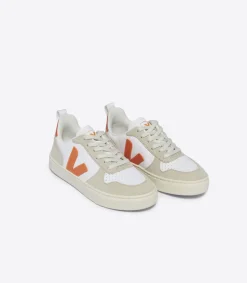V-10 LACES LEATHER WHITE FURY ALMOND<VEJA Outlet