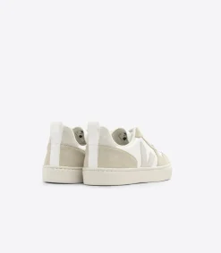 V-10 LACES LEATHER WHITE NATURAL ALMOND<VEJA Hot