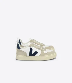 V-10 LACES LEATHER WHITE NAUTICO ALMOND<VEJA New