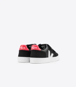 V-12 LEATHER BLACK WHITE PEKIN<VEJA Store