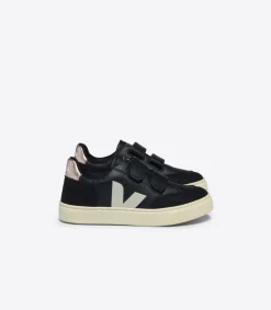 V-12 LEATHER BLACK WHITE PLATINE<VEJA Fashion