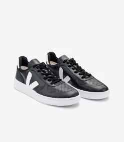 V-10 LEATHER BLACK WHITE WHITE SOLE<VEJA New