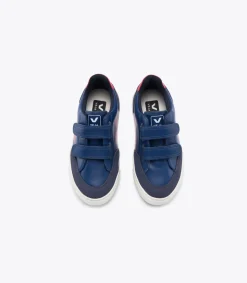 V-12 LEATHER COBALT PEKIN<VEJA Fashion