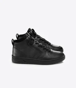 V-15 LEATHER FULL BLACK<VEJA Cheap