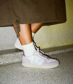 V-10 LEATHER GRAVEL MENTHOL PARME<VEJA Best