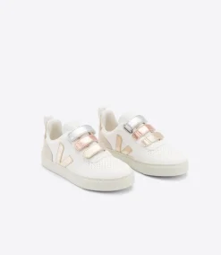 V-10 LEATHER MULTICO WHITE SHINY<VEJA New