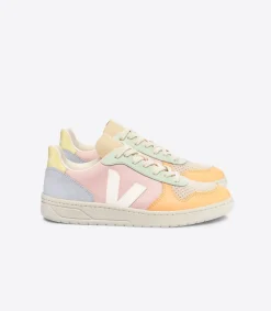 V-10 LEATHER PETALE WHITE MULTICO<VEJA Best Sale