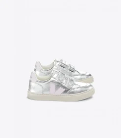 V-12 LEATHER SILVER LASSI<VEJA Fashion