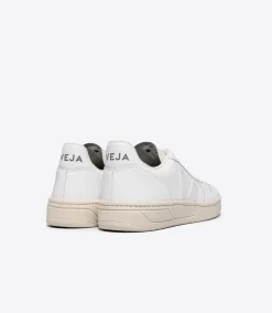 V-10 LEATHER WHITE<VEJA Clearance