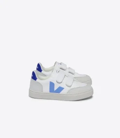V-12 LEATHER WHITE AQUA PAROS<VEJA Outlet